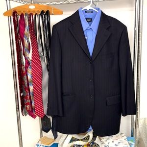 Gianni Manzoni Angelico Suit Coat Pants & Blue Haggar Shirt